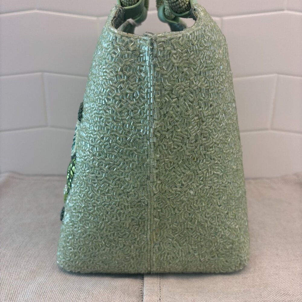 š¢STAUD Beaded Cote Bag - BABY TURTLE - Green and White š¢ - Picture 6 of 16